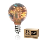 Svater G40 Led Replacement Bulbs For Outdoor String Lights, 75 Pack Dimmable Sha New. Price: $57.11.