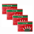 Lot Of 4 Merry Brite Mini Christmas Lights Clear Bulb 70 Ct Indoor Outdoor 15FT New. Price: $19.99.