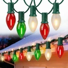 Pallerina 25FT Red Green White Christmas Lights,multicolor Led C7 New. Price: $57.05.