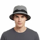 Dolce & Gabbana Men S Light Grey Pure Cotton Bucket Hat With Bow Band New. Price: $83.99.