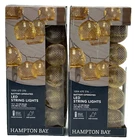 Lot Of Hampton Bay 10-LIGHT 12 Ft Batterymetal Led Indoor String Lights New. Price: $29.99.