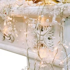 Turnmeon Christmas Garland With Lights Timer 30LED, Silver New. Price: $26.99.