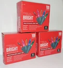 Make The Season Bright 100 Ct Indoor Outdoor Multicolor Light Set 3 Pack New. Price: $20.95.