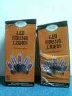 Sienna 9236118, 50 Indoor/outdoor Led String Lights, Purple, Lot Of 2, Free Ship Open. Price: $18.00.
