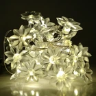 Solar Powered Lotus Flower String Lights - 30 Led Warm White, 8 Modes New. Price: $12.95.