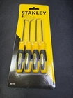 Stanley 82-115 4 Piece Pick & Hook Set, Bi-material Handle, Stainless Steel New. Price: $8.20.