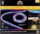 Ecoscapes, 15 Ft Color-changing Led Rope String Light Remote Indoor Outdoor New. Price: $48.00.