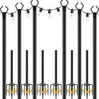 Ailbton 10FT String Poles 6 Pack,light For Outside Black New. Price: $138.99.