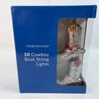 Northlight 10-COUNT Cowboy Boot Patio Set 6FT Green Wire Incandescent Used. Price: $16.20.