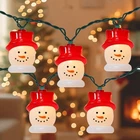 10-LIGHT Led Christmas Snowman String Lights Waterproof & Ul Certified Pe... New. Price: $26.10.