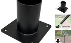 Heavy Duty Pier Mount Adapter For Surface Post, Metal Black Outdoor 3" New. Price: $50.61.