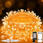 Suddus Orange String Lights Outdoor With Remote, 100LED, Connectable New. Price: $26.80.