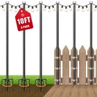 Voxelure 10FT String Poles 6 Pack Adjustable Outdoor Lighting Stand New. Price: $89.99.