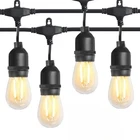 New Brimax 2W Outdoor String Lights 25FT,PATIO Commercial Grade With 8+1 S14 Led. Price: $50.71.