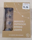 Home Goods Indoor/outdoor Clear Round String Lights 10 Pre Strand - Nib New. Price: $8.99.