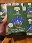Holiday Time 100 Blue Mini Led Christmas Tree Lights Indoor Outdoor Green Wire New. Price: $13.91.