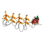 Kurt Adler Indoor/outdoor Ul 10-LIGHT Santa Sleigh & Reindeer Set, 9FT New. Price: $47.39.