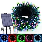 Hozplex 59FT Solar String Lights Outdoor Waterproof, 18 Colors Changing 150 Led New. Price: $61.23.