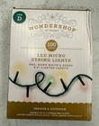 Wondershop 100 Led Micro String Lights Xred White Green Xmas Decor New. Price: $10.99.