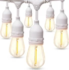 Dimmable 96FT Led Outdoor String Lights With Shatterproof Vintage Bulbs New. Price: $93.99.