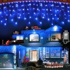 1620 Led 164FT Outdoor Christmas Lights, 12 Modes Dimmable Curtain String New. Price: $145.39.