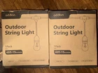 2 Addlon Outdoor Weatherproof String Light 48FT-15 Sockets C48N-15.1 New. Price: $70.00.
