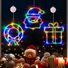 Lolstar Christmas Window Decorations 3 Pack Wreath Gift Box Santa Multicolor New. Price: $21.46.