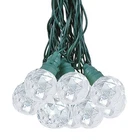 10 Foot Led G40 Sparkle Outdoor Globe Patio String Lights - Warm White New. Price: $16.72.