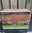 Feit Electric 12-FT Led Fence String Lights Linkable- Outdoor Heavy Duty New. Price: $25.98.
