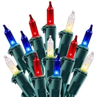 Minetom Red White Blue Christmas Lights Green Wire 100 Count, New. Price: $29.92.
