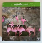 Essential Garden Pink Flamingo String Lights, 10 Count, 8 Ft, New - Plugin. Price: $17.99.
