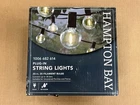 Hampton Bay 25-LIGHT Ft. Outdoor Plug-in Globe Led G40 Bulb String-light Open. Price: $32.00.