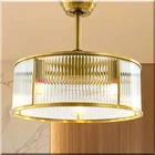 Pure Copper Crystal Glass Modern Ceiling Fan With Led Light And Remote Control New. Price: $109.95.