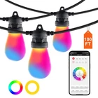 Vevor 100FT Rgb Outdoor String Lights Waterproof Patio With App Control New. Price: $70.90.