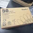 Moonflor Christmas String Lights 50 Bulbs Leds Warm White 35FT New. Price: $16.49.