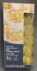 Hampton Bay Indoor 12 Ft Battery Operated Metal 10-LIGHT Led String Lights New. Price: $9.95.