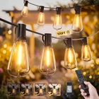100FT Outdoor-string-lights With Remote, 31+2 Shatterproof ST38 Led Bulbs, Water New. Price: $39.99.