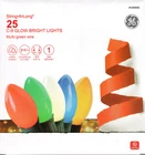 Ge 1295955 25CT Multi Color Glow Bright Incandescent 16' Green String - New!. Price: $16.95.
