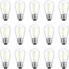 Meconard Outdoor Patio String Light Bulbs, 15 Count (pack Of 1), Warm White New. Price: $14.43.