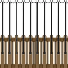 Nuerpo 10 Pack String Light POLES5FT Metal For Outdoor New. Price: $119.53.