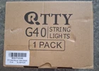 Rtty Outdoor String Lights 25FT, G40 Led Patio With 13PCS Bulbs *101 New. Price: $39.99.