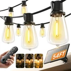 Kyy 54FT Solar String Lights Outdoor Waterproof With Usb Charging & Remote, Dimm New. Price: $37.73.