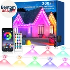 200FT Permanent Outdoor Lights For House,waterproof Smart Rgb Led Eaves New. Price: $66.28.