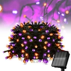 Flechllary Solar Halloween LIGHTS,39FT 100LED Orange & Purple String Lights,h... New. Price: $11.99.
