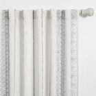 Meetsky Boho Curtains 84" L, Geometric, Cotton Blend, Light Filtering, 2 Panels New. Price: $78.14.