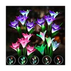 Angmln 6 Pack Solar Flowers Lights Garden Stake Outdoor 24 Head Lily 7 Color ... New. Price: $71.79.