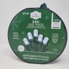 Holiday Time 240 Cool White Led Dome Lights With Green Wire On Reel New. Price: $27.89.