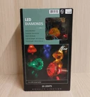 Led Diamonds Christmas Lights String Of 25 Novelty Works Used. Price: $25.00.
