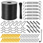 String Light Hanging KIT164 Ft Nylon Coated Stainless Steel 304 Wire Rope New. Price: $40.12.