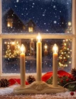 10 Count Pallerina 3 Light Christmas Window Candles, Electric Open. Price: $42.70.